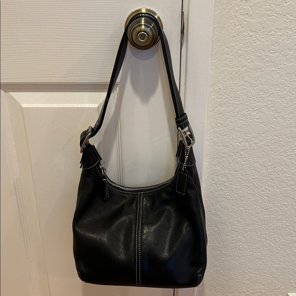 Coach Black Leather Women's Bag